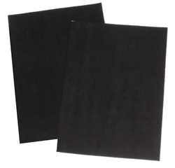 SUEDE-DIY-2pk - Pack of 2 suede sheets with industrial-strength adhesive backing,  8.5 in x 12 in (21.6 cm x 30.5 cm), avail. in black, light tan, gold tan